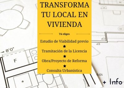 CAMBIO DE USO LOCAL A VIVIENDA MADRID